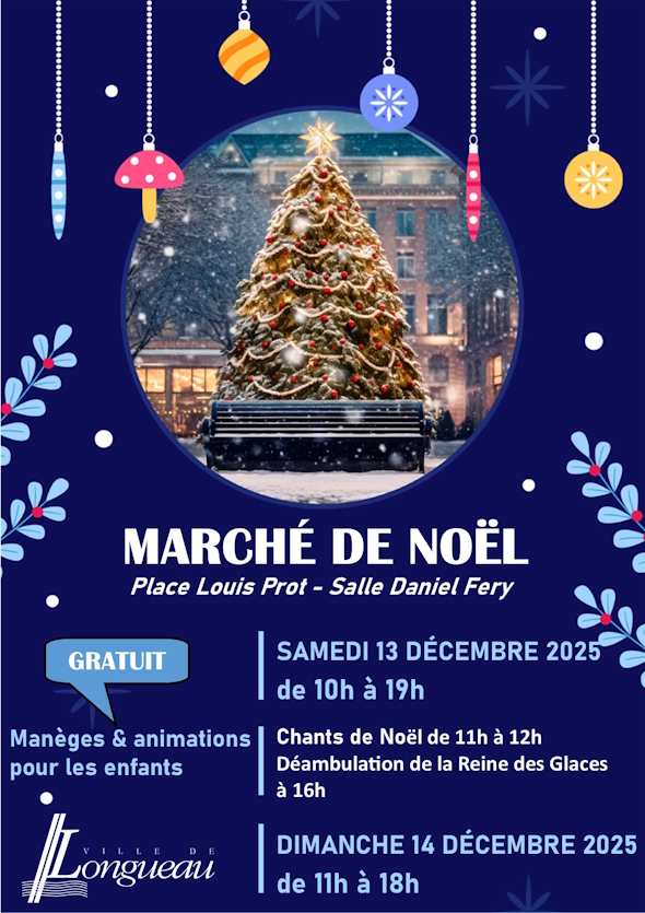 Lire la suite à propos de l’article Marché de Noël, 13 et 14 décembre
