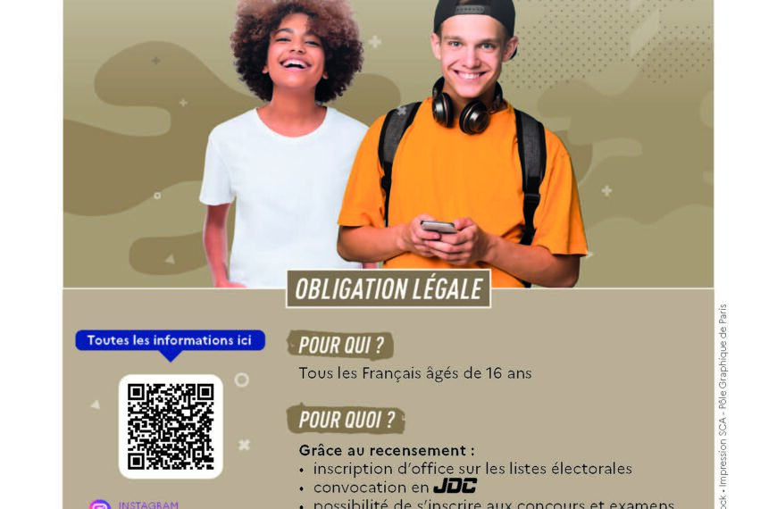 Bientôt 16 ans ?, pensez au recensement