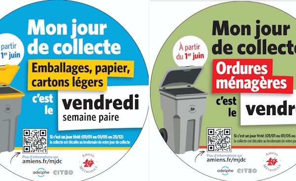 Collecte des ordures ménagères et des déchets, ce qui change à Longueau à partir du 1er juin.